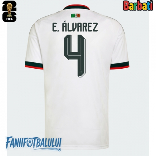 Mexic Edson Alvarez #4 Tricou Fotbal Replică Mondial 2026 Barbati Deplasare Mexic Edson Alvarez #4 Tricou Fotbal Replică Mondial 2026 Barbati Deplasare